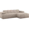 Woood Mojo Chaise Longue Bank Rechts Wollig Donkerzand