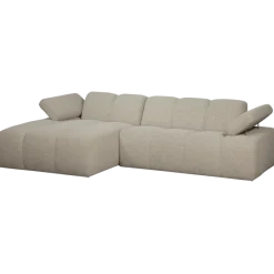 Woood MOJO chaise longue links boucle beige melange