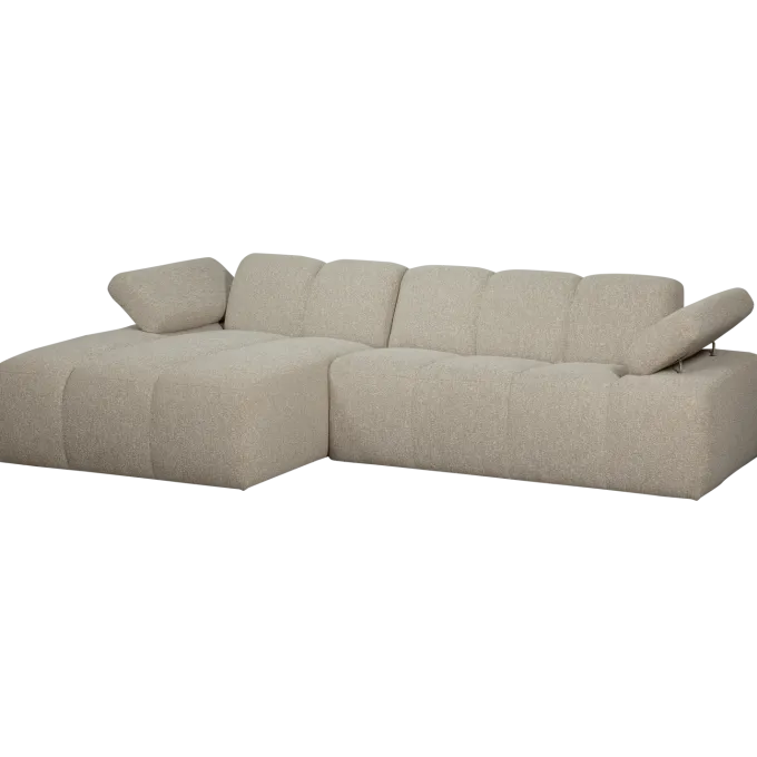 Woood MOJO chaise longue links boucle beige melange