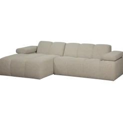 Woood MOJO chaise longue links boucle beige melange