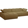 Woood MOJO chaise longue links boucle geel/bruin melange