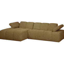 Woood MOJO chaise longue links boucle geel/bruin melange