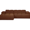 Woood MOJO chaise longue links boucle roestbruin melange