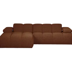 Woood MOJO chaise longue links boucle roestbruin melange