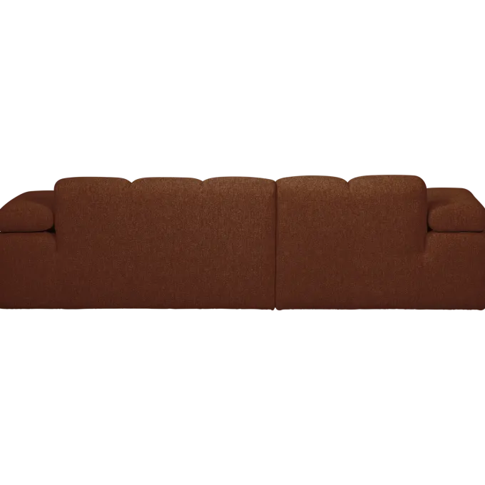 Woood MOJO chaise longue links boucle roestbruin melange