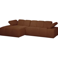 Woood MOJO chaise longue links boucle roestbruin melange