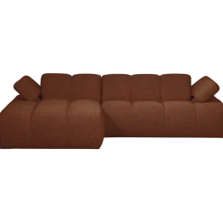 Woood MOJO chaise longue links boucle roestbruin melange