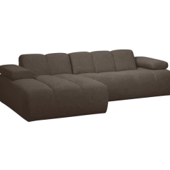 Woood MOJO chaise longue links boucle bruin melange