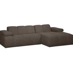 Woood MOJO chaise longue rechts boucle bruin melange