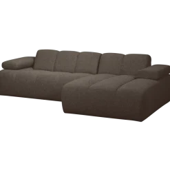 Woood MOJO chaise longue rechts boucle bruin melange