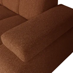 Woood MOJO chaise longue rechts boucle roestbruin melange