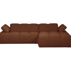 Woood MOJO chaise longue rechts boucle roestbruin melange