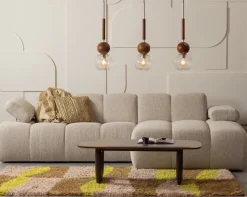 Woood MOJO chaise longue rechts boucle beige melange