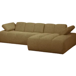 Woood MOJO chaise longue rechts boucle geel bruin melange
