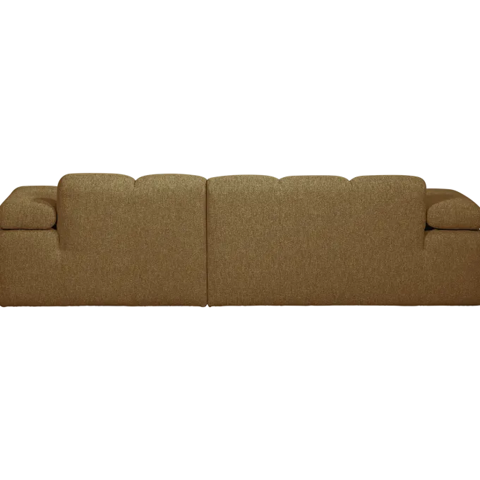 Woood MOJO chaise longue rechts boucle geel bruin melange