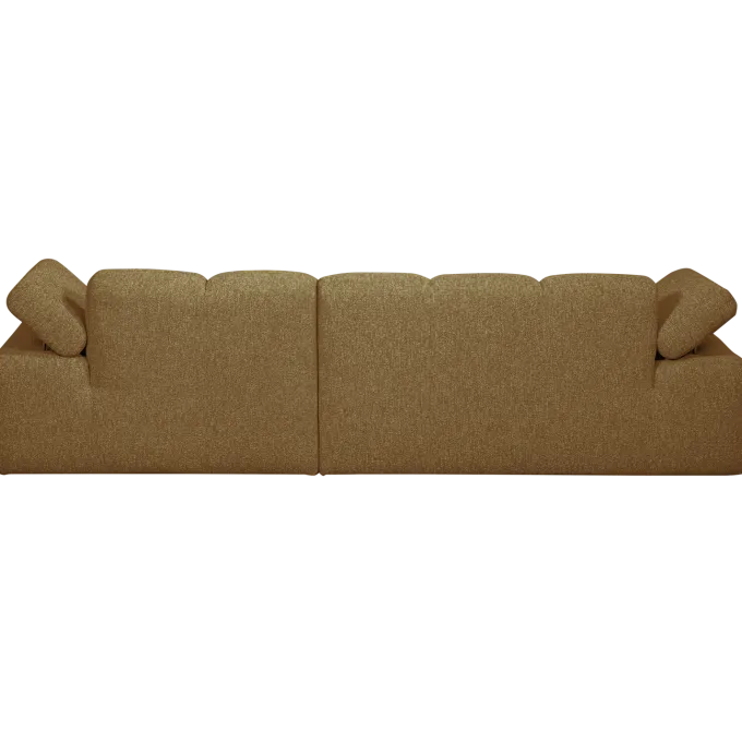 Woood MOJO chaise longue rechts boucle geel bruin melange