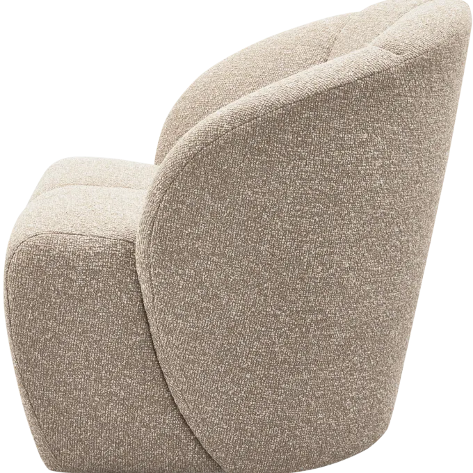 Woood MOJO draaifauteuil boucle beige melange
