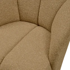 Woood MOJO draaifauteuil boucle geel/bruin melange