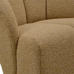 Woood MOJO draaifauteuil boucle geel/bruin melange