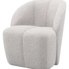 Woood Mojo Draaifauteuil Boucle Ecru Melange