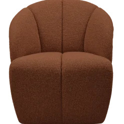 Woood MOJO draaifauteuil boucle roestbruin melange