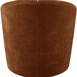 Woood MOJO draaifauteuil geweven ribstof roestbruin