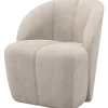 Woood Mojo Draaifauteuil Ribstof Ecru