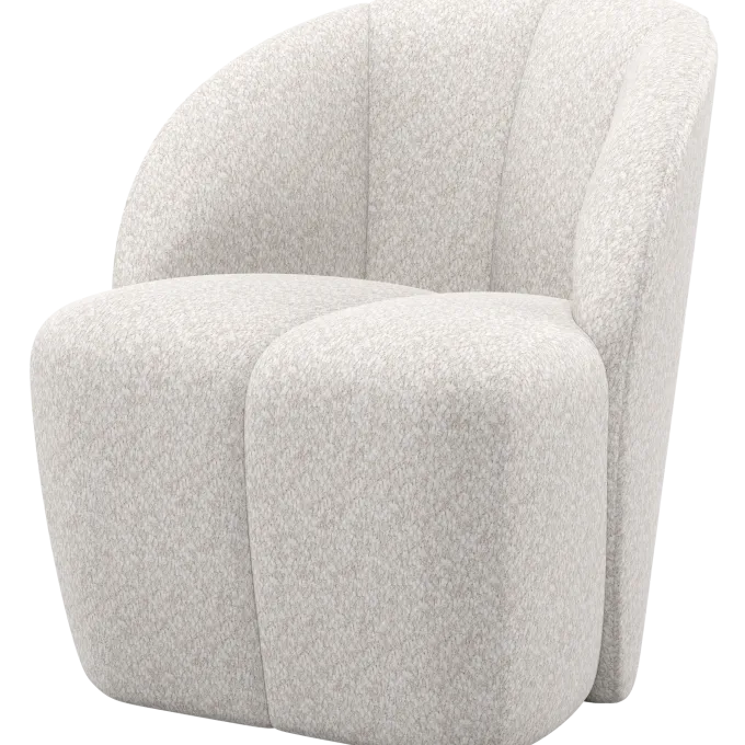 Woood Mojo Draaifauteuil Wollig Ecru