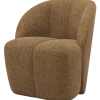 Woood Mojo Draaifauteuil Wollig Honinggeel