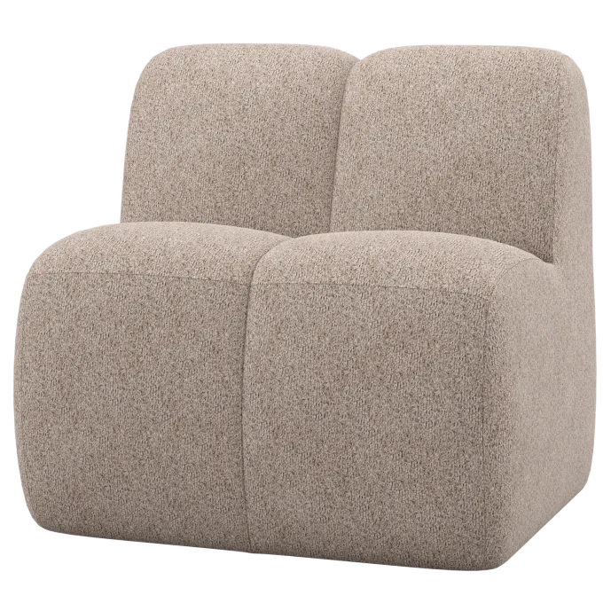 Woood Mojo Eetbank 84 Cm Met Rugleuning Wollig Donkerzand