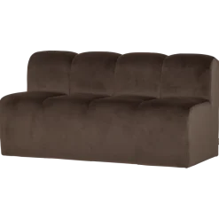 Woood Mojo Eetbank 164 Cm Met Rugleuning Velvet Bruin [FSC]