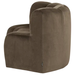 Woood Mojo Eetbank Halfronde Hoek Rugleuning Velvet Taupe [FSC]