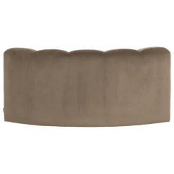 Woood Mojo Eetbank Halfronde Hoek Rugleuning Velvet Khaki [FSC]