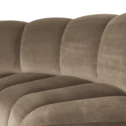 Woood Mojo Eetbank Halfronde Hoek Rugleuning Velvet Khaki [FSC]