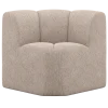 Woood Mojo Eetbank Hoek Met Rugleuning Wollig Donkerzand