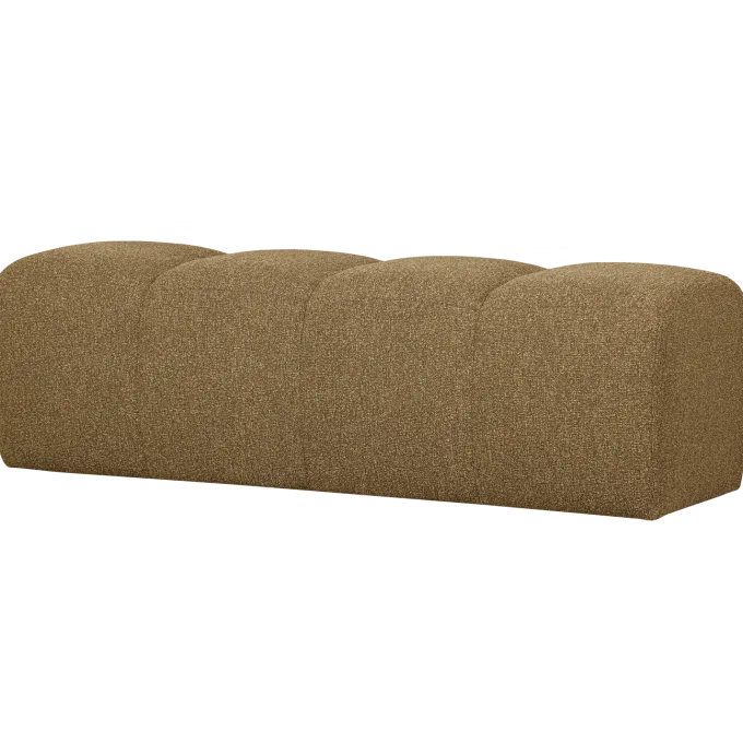 Woood MOJO eetbankje 164CM boucle geel/bruin melange
