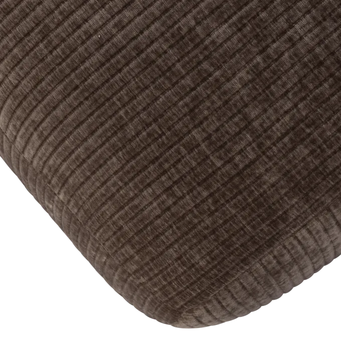 Woood MOJO eetbankje 164CM geweven ribstof bruin