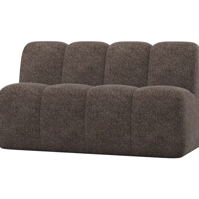 Woood Mojo Eetbankje 164 Cm Met Rugleuning Wollig Bruin
