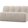 Woood Mojo Eetbankje 164 Cm Met Rugleuning Ribstof Ecru