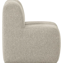 Woood Mojo Eetbankje 84cm Met Rugleuning Boucle Beige Melange