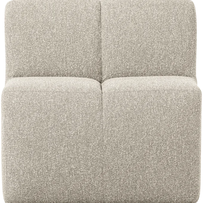 Woood Mojo Eetbankje 84cm Met Rugleuning Boucle Beige Melange