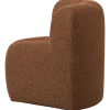 Woood Mojo Eetbankje Hoek Met Rugleuning Boucle Roestbruin Melange