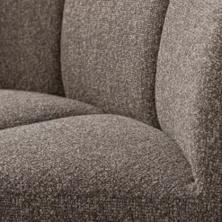 Woood Mojo Eetbankje Hoek Met Rugleuning Boucle Bruin Melange
