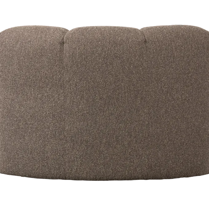 Woood Mojo Eetbankje Hoek Met Rugleuning Boucle Bruin Melange