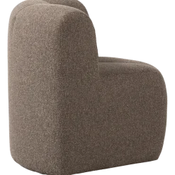 Woood Mojo Eetbankje Hoek Met Rugleuning Boucle Bruin Melange