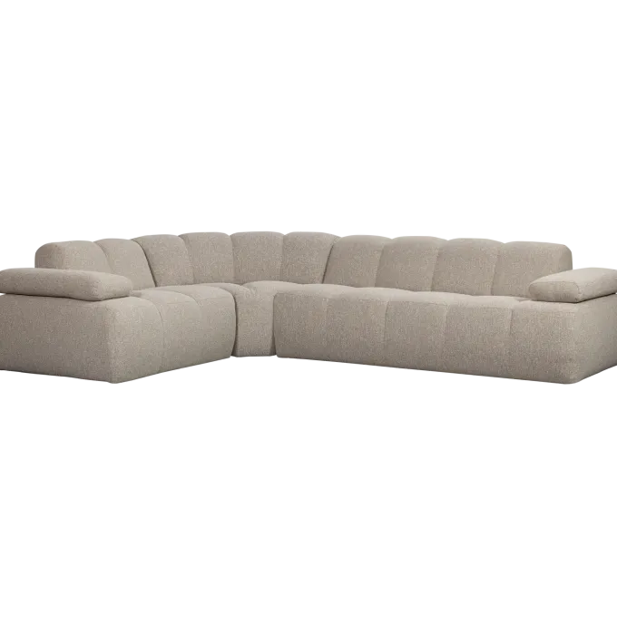 Woood Mojo Hoekbank Links Boucle Beige Melange