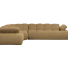 Woood Mojo Hoekbank Links Boucle Geel/Bruin Melange