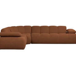 Woood Mojo Hoekbank Links Boucle Roestbruin Melange
