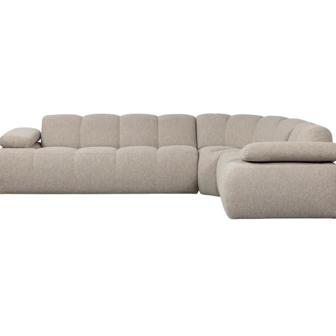 Woood Mojo Hoekbank Rechts Boucle Beige Melange