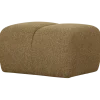 Woood Mojo poef 45x84x64cm boucle geel/bruin melange